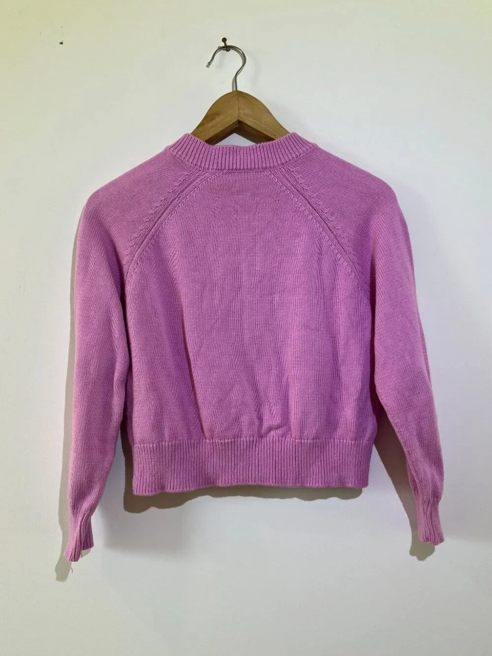 The Great The Tiny Cardigan pink tan Lilac Blossom button up - Picture 6 of 10